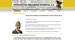 Desktop Screenshot of frechener-karneval.de